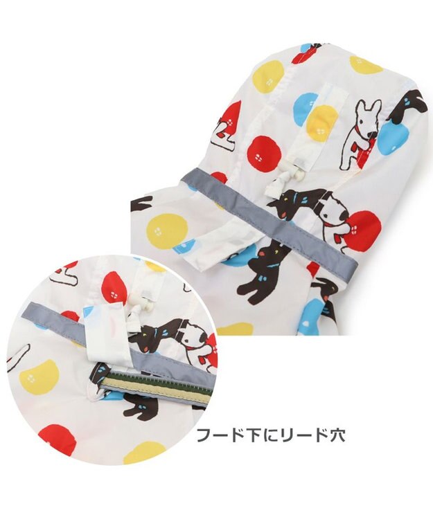 PET PARADISE リサとガスパール フルカバー レインコート 《風船柄》  小型犬 風船柄