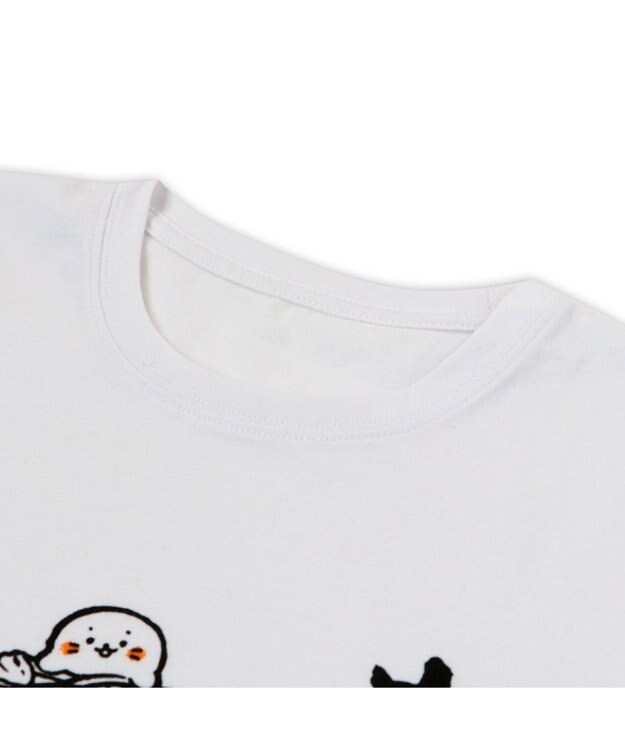 Mother garden しろたん Tシャツ 半袖  《ヤサイニンニク アザラシマシマシ》  レディース メンズ ユニセックス 白~オフホワイト