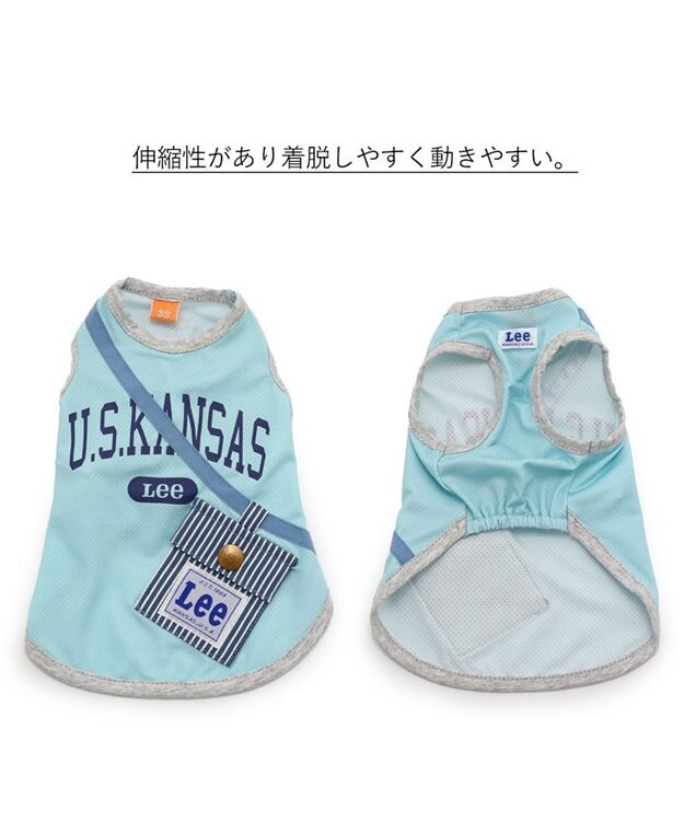 PET PARADISE Ｌｅｅポーチ ブルー Tシャツ 【中型犬】【大型犬】クールマックスエコメイド 青