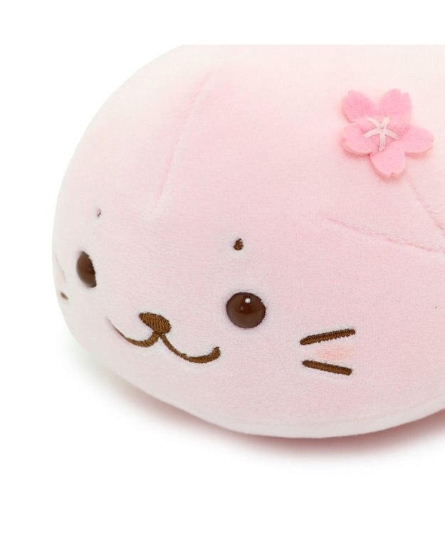 Mother garden しろたん 桜色 ふわもち マスコット 22cm ピンク（淡）