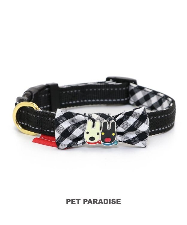 PET PARADISE リサとガスパール おしゃれ反射首輪 《ギンガムチェック》３Ｓ 無彩色
