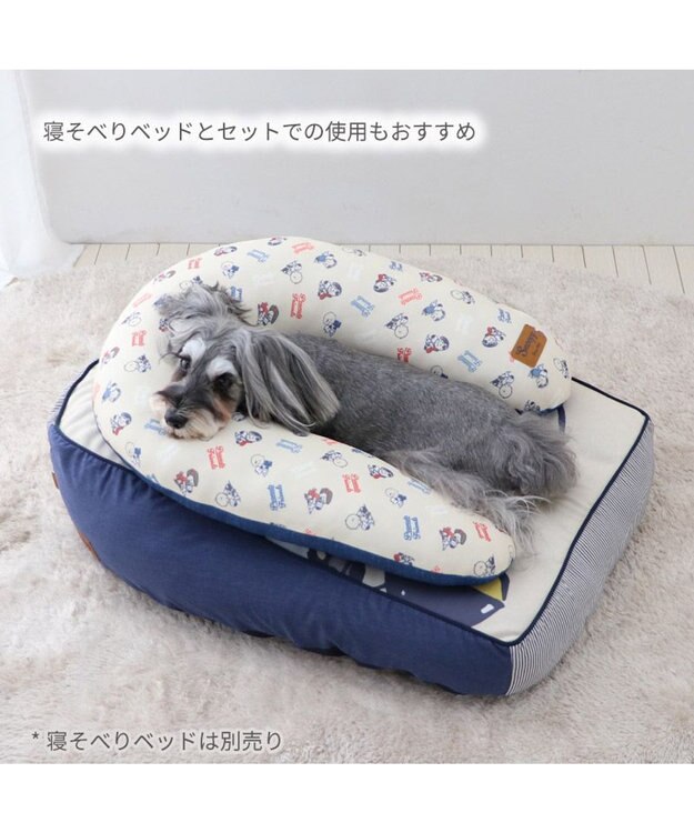 PET PARADISE スヌーピー makokoro あごのせクッション -
