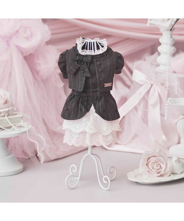 PET PARADISE cherircouture ジャケットワンピース 小型犬 ブラック
