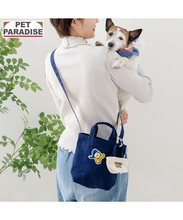 PET PARADISE ディズニー ドナルドダック 45th お散歩バック ネイビー