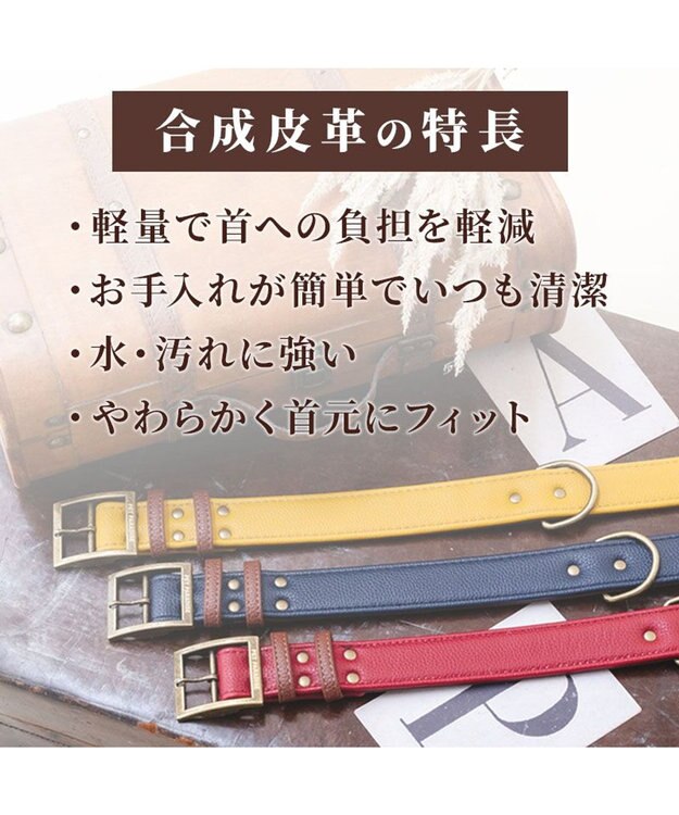 PET PARADISE ペットパラダイス ソフトレザー首輪 《ブルックレッド》 Ｌ ブルックレッド