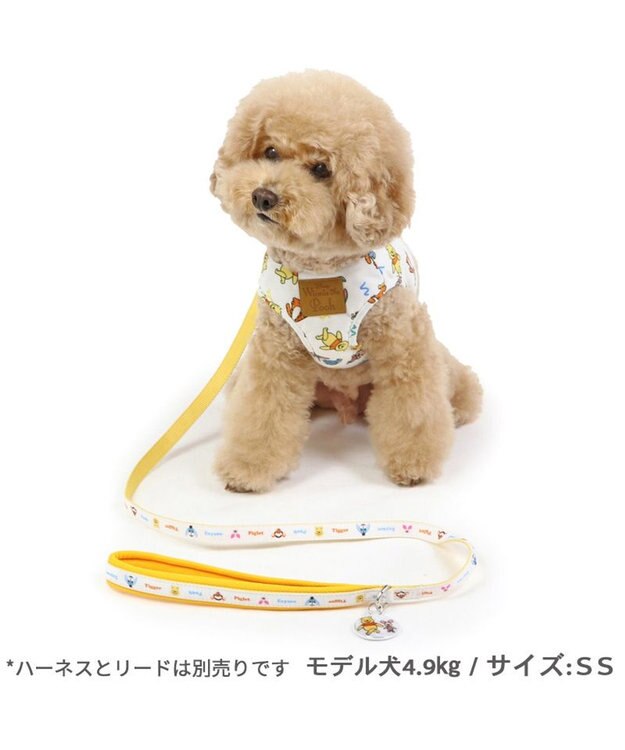 PET PARADISE ディズニー くまのプーさん リード 《ピグレット にこにこ》 ４Ｓ～３Ｓ 小型犬 イエロー