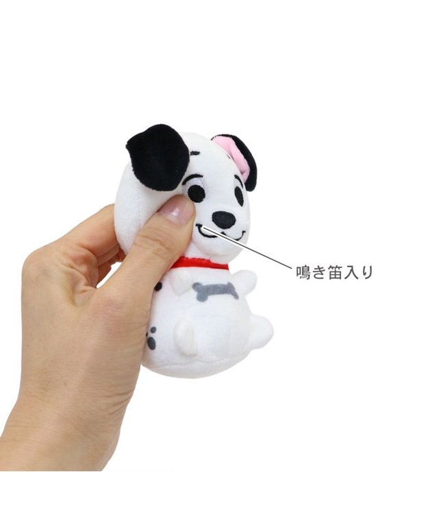 PET PARADISE ディズニー 101匹わんちゃん ロープ トイ ホワイト×レッド