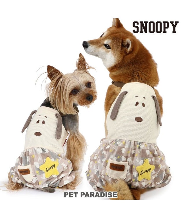 PET PARADISE スヌーピー オーバーオール 《ポップ柄》 小型犬 ポップ柄
