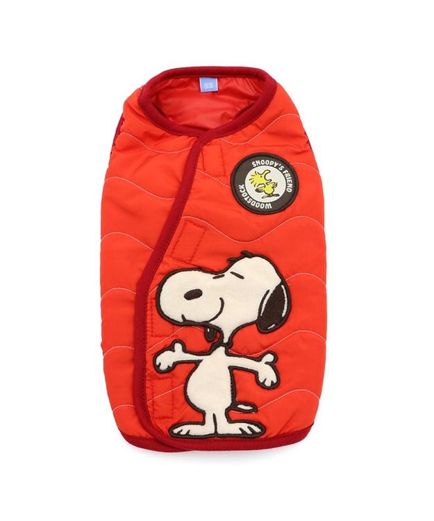 PET PARADISE スヌーピー 背中開き ベスト 《ハッピー》 中型犬 レッド
