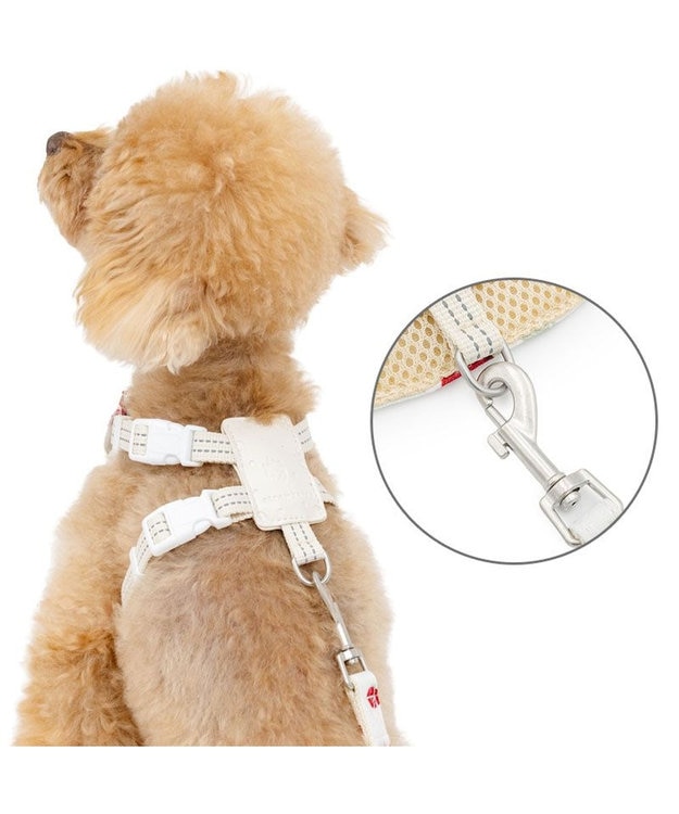 PET PARADISE ペットパラダイス スリム ハーネス＆リード 《苺総柄》 ４Ｓ /３Ｓ 小型犬 ホワイト