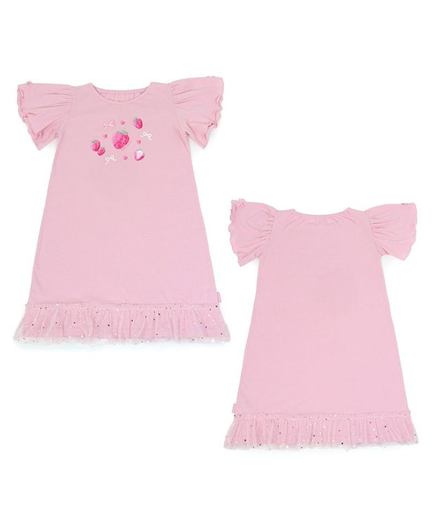 Mother garden マザーガーデン フリル袖 ワンピース Ｍ/L サイズ 100～120cm 120～140cm 《ユニコーン/野いちご》 野いちご