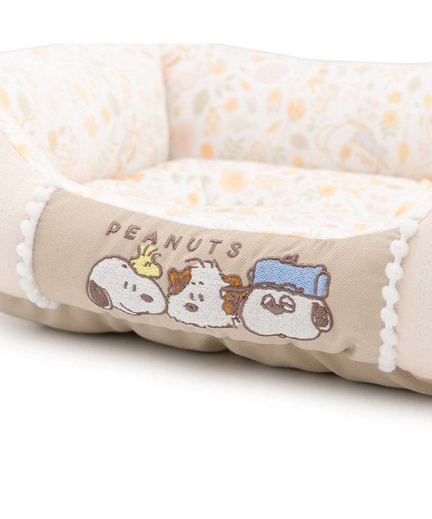 PET PARADISE スヌーピー カドラー Ｍ 《のほほん柄》　 ライトベージュ