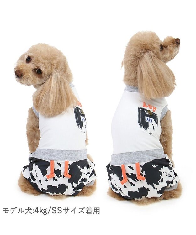 PET PARADISE Ｌｅｅ エコメイド 天竺 ロンパース 《牛柄》 小型犬 牛柄