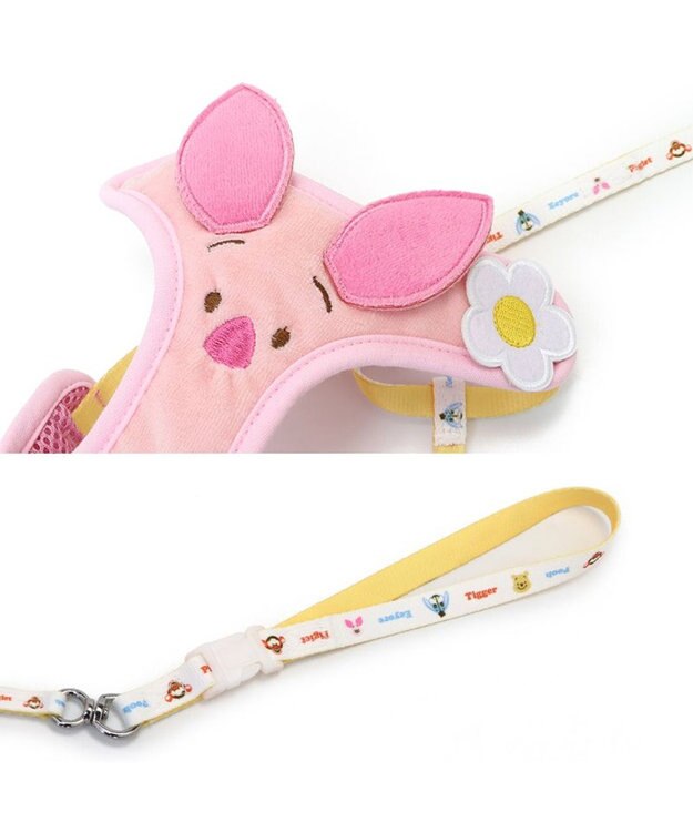 PET PARADISE ディズニー ピグレット ハーネス＆リード ４S  ３S 小型犬 ピンク