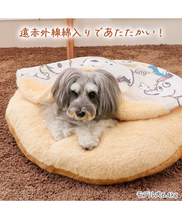 PET PARADISE スヌーピー 遠赤外線 くつろぎマット 《兄弟柄》 Ｍ ベージュ