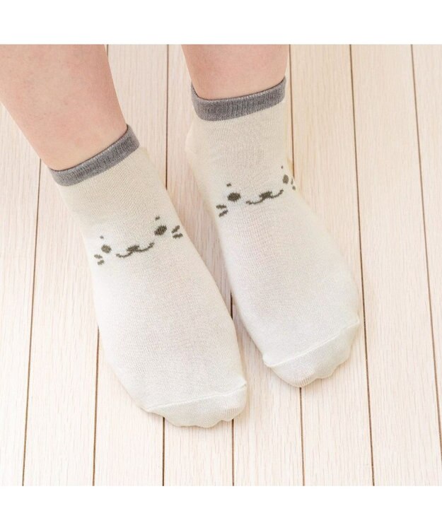 Mother garden しろたん スニーカー丈ソックス　3足セット 《顔ぼん/いっぱいいるよ/まかせておねがい》 21～24cm 顔ぼん/いっぱいいるよ/まかせておねがい