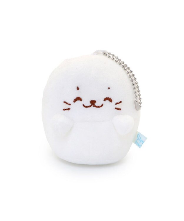 Mother garden しろたん 白いもの おばけ マスコットキーホルダー 8cm 《ノーマル / にっこり / すやすや》 【単品】 にっこり