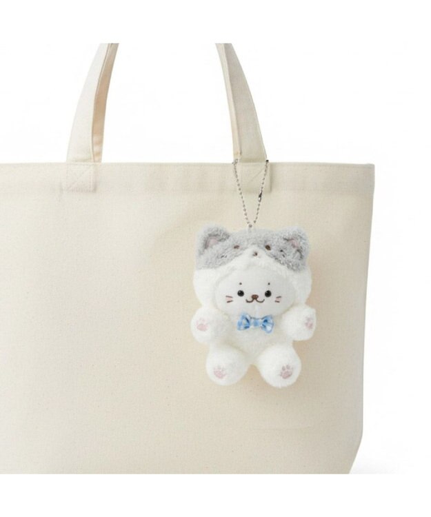 Mother garden しろたん 猫キーホルダー 《ハチワレ》 単品 ハチワレ