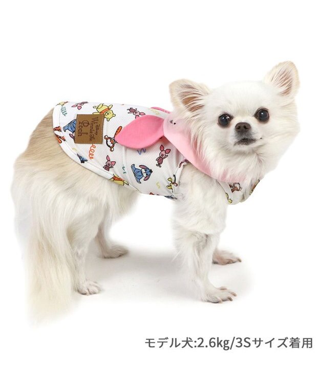 PET PARADISE ディズニー ピグレット クールメッシュ 襟付きタンクトップ 小型犬 ピンク