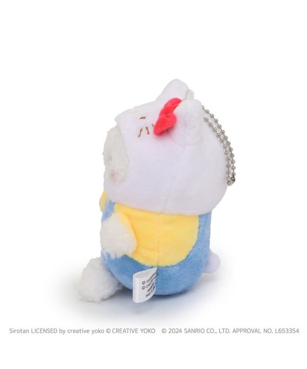 Mother garden しろたん ぬいぐるみキーホルダー ハローキティ　【しろたん×サンリオキャラクターズ】 -