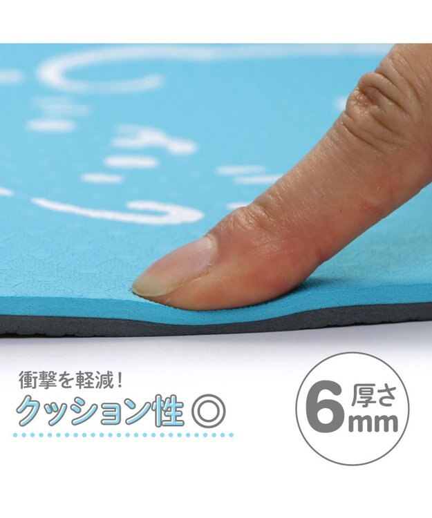 Mother garden しろたん ヨガマット 6㎜ バンド付き -