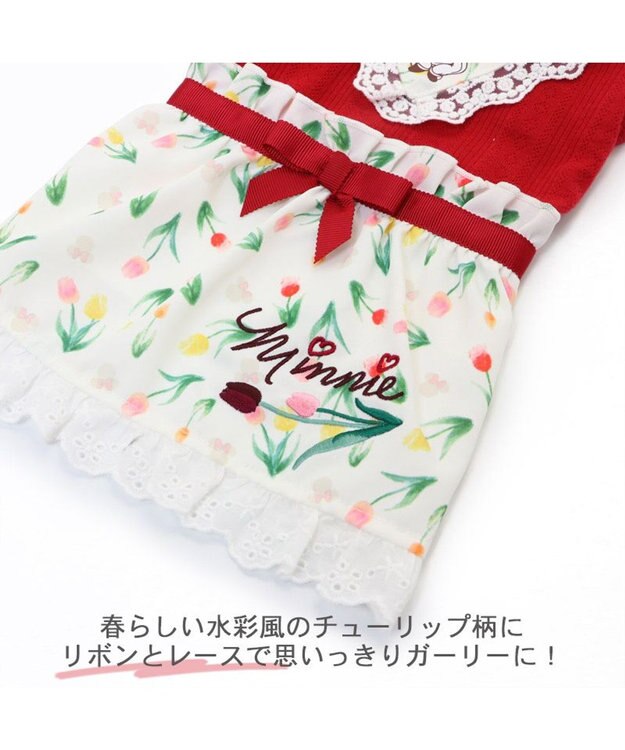 PET PARADISE 犬の服 犬 ディズニー ミニーマウス ワンピース 【小型犬】 チューリップ -