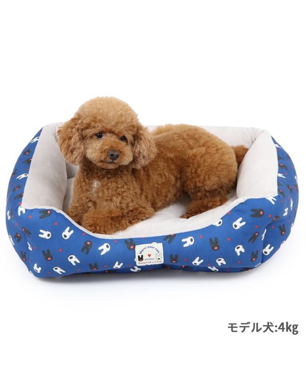 PET PARADISE リサとガスパール カドラー 《ハート柄》 57×45cm 小型犬 ハート柄