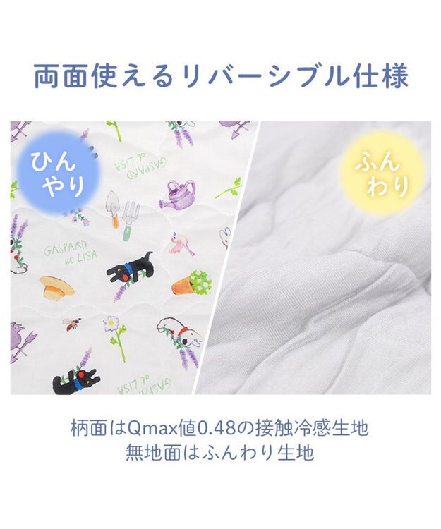 PET PARADISE リサとガスパール もちっと クール ブランケット ホワイト
