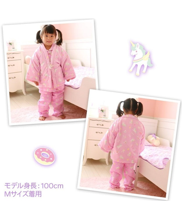 Mother garden マザーガーデン ユニコーン キッズはんてん 100～120cm / 120～140cm 紫