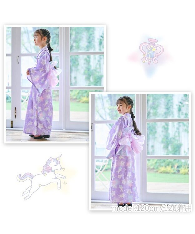 Mother garden マザーガーデン 2024 ワンピース 浴衣 《野いちご 水彩柄》 100/110/120/130/140 野いちご水彩柄