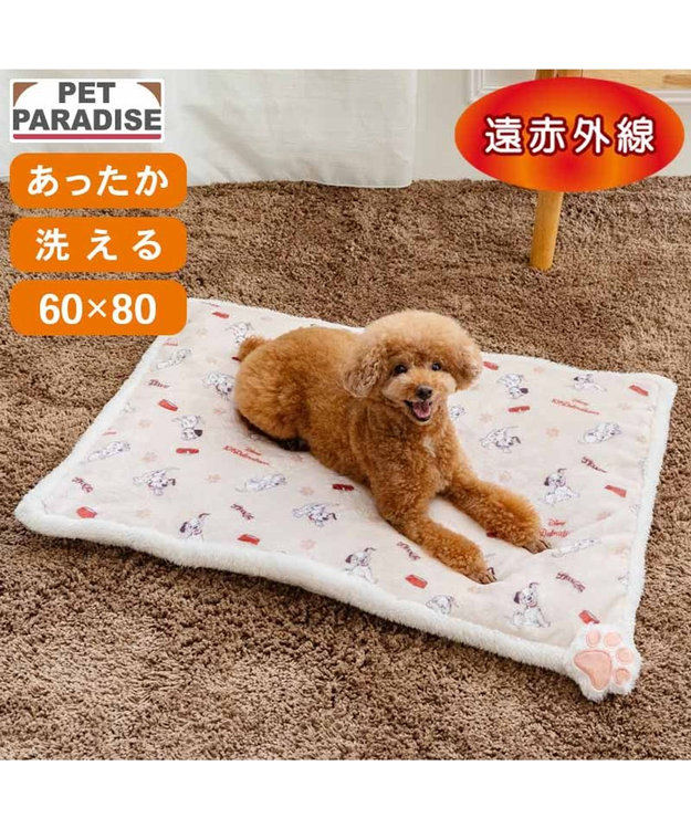 PET PARADISE ディズニー １０１匹わんちゃん 遠赤外線 ボアマット ベージュ