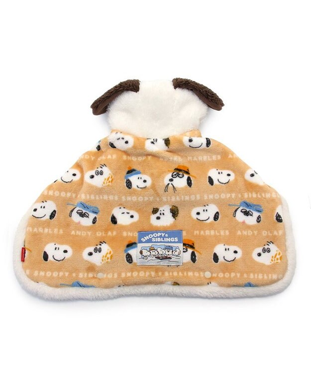 PET PARADISE スヌーピー 着る毛布 《ブラザー柄》 中型犬 大型犬 ベージュ