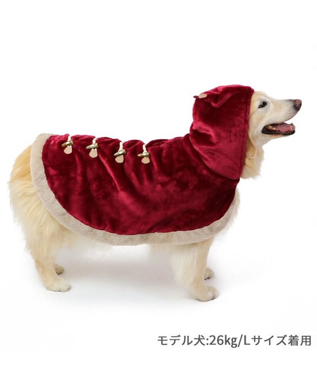 PET PARADISE ペットパラダイス ダッフルポンチョ 《レッド》 中型犬 大型犬 レッド