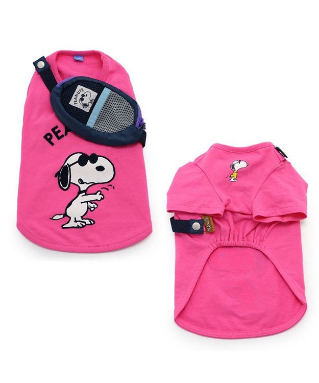 PET PARADISE スヌーピージョークール  お揃い Ｔシャツ 【中型犬】【大型犬】 イエロー ホワイト ピンク ピンク