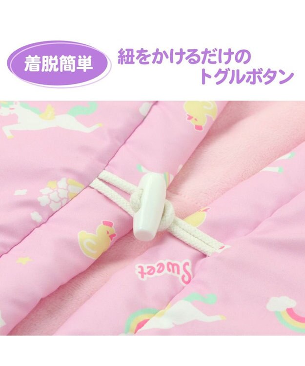 Mother garden マザーガーデン ユニコーン キッズはんてん 100～120cm / 120～140cm 紫
