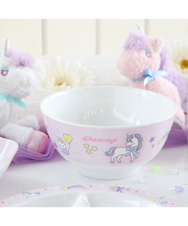 Mother garden マザーガーデン ユニコーン メラミン食器 どんぶり 単品 -