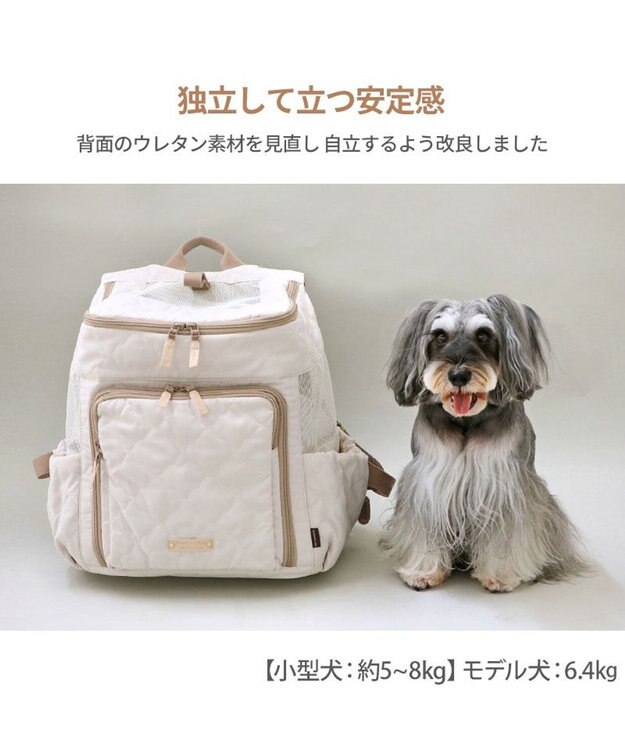PET PARADISE ペットパラダイス  ハグ&リュック 《ナチュラルキルト》L 小型犬 約5~8kg ナチュラルキルト