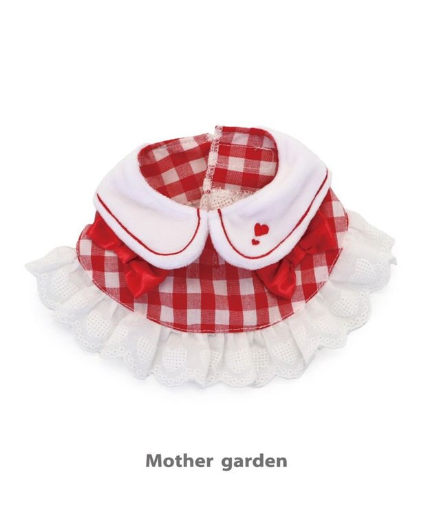 Mother garden マザーガーデン とことこおさんぽシリーズ きせかえ服  《ラブリーケープ》 単品 レッド