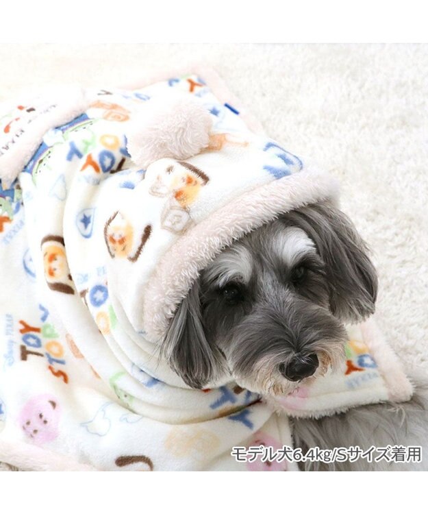 PET PARADISE ディズニー トイ・ストーリー  着る毛布 《総柄》小型犬 ホワイト