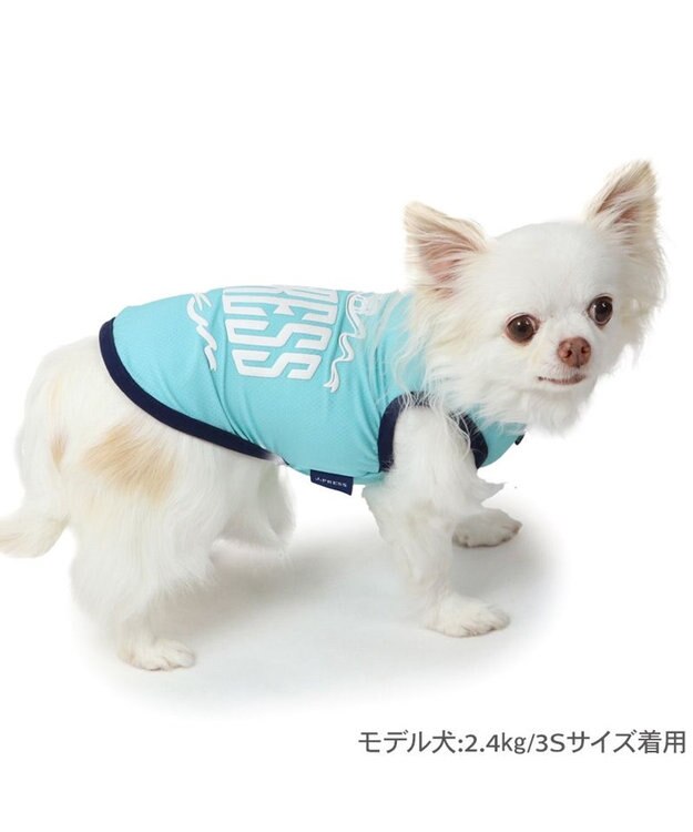 PET PARADISE J.PRESS エコメイド ロゴ タンクトップ 《ブルー》 小型犬 ターコイズブルー