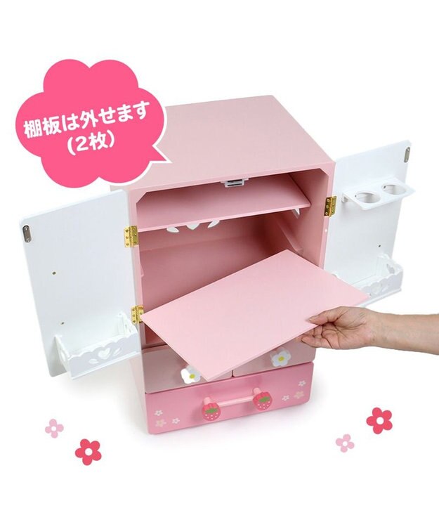 Mother garden マザーガーデン 野いちごままごと デラックス 冷蔵庫 《キューティー柄》 ピンク