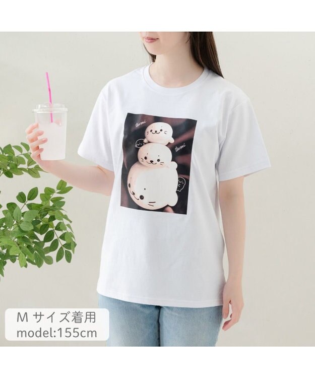 Mother garden しろたん 半袖 Ｔシャツ 《つみつみフォト》 ユニセックス ホワイト