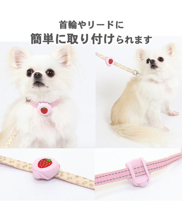 PET PARADISE ペットパラダイス 苺柄 ＬＥＤ お散歩ライト ピンク