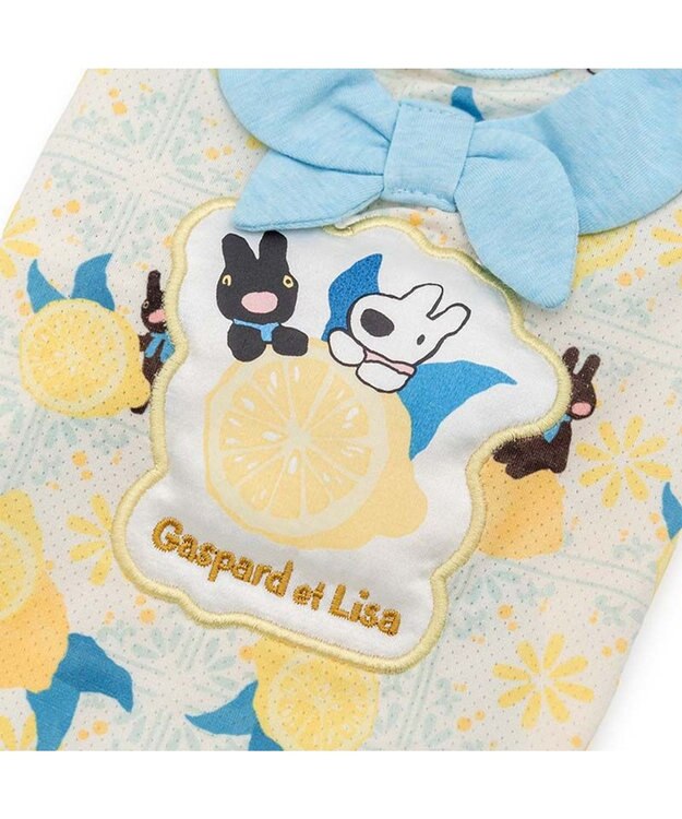 PET PARADISE リサとガスパール エコメイド シトラス タンクトップ 小型犬 ホワイト×ブルー