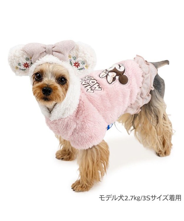 PET PARADISE ディズニー ミニーマウス お揃いパーカー 小型犬 ピンク