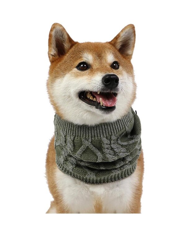 PET PARADISE ペットパラダイス 反射スヌード 《カーキー》 中型犬 大型犬 カーキ