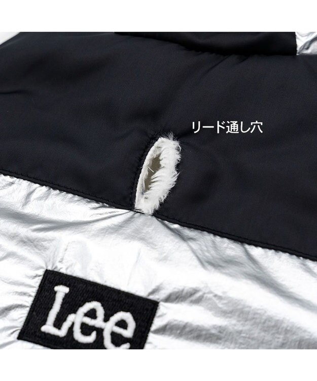 PET PARADISE Lee フード付 綿入れベスト 《シルバー》 小型犬 シルバー×ブラック