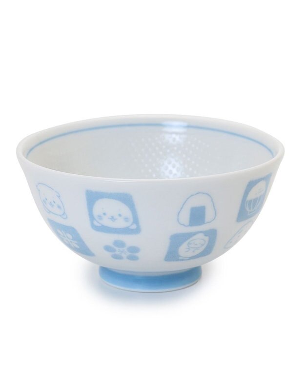 Mother garden しろたん ごはん粒がくっつきにくい 茶碗  【小】 《顔ぼん柄/しろたん＆らっこいぬ柄》 単品 しろたん＆らっこいぬ柄