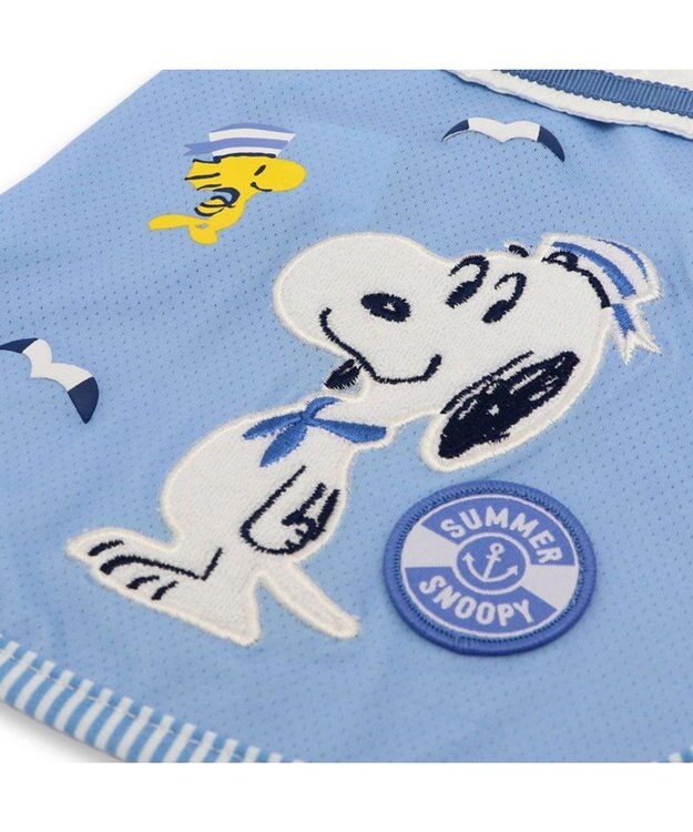 PET PARADISE スヌーピー エコメイド タンクトップ 《マリン柄》 中型犬  大型犬 ライトブルー