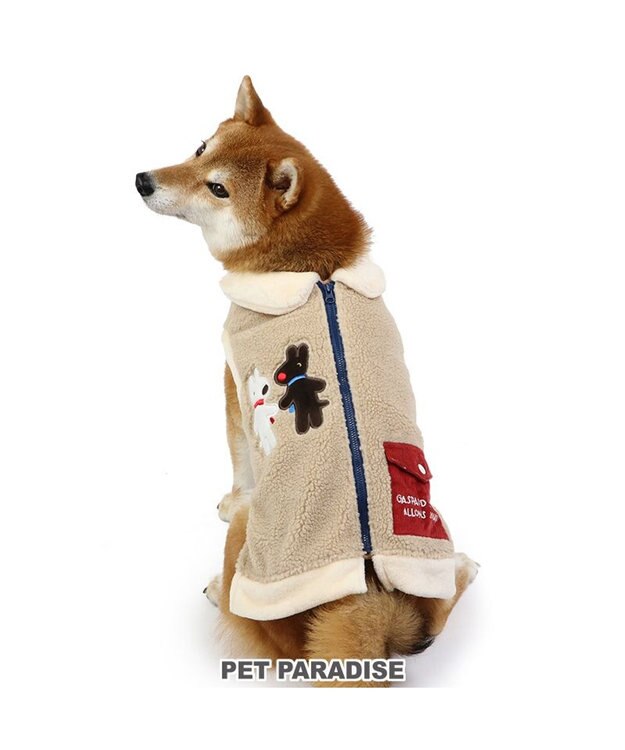 PET PARADISE リサとガスパール 背開き ベスト 《ベージュ》 中型犬 ベージュ